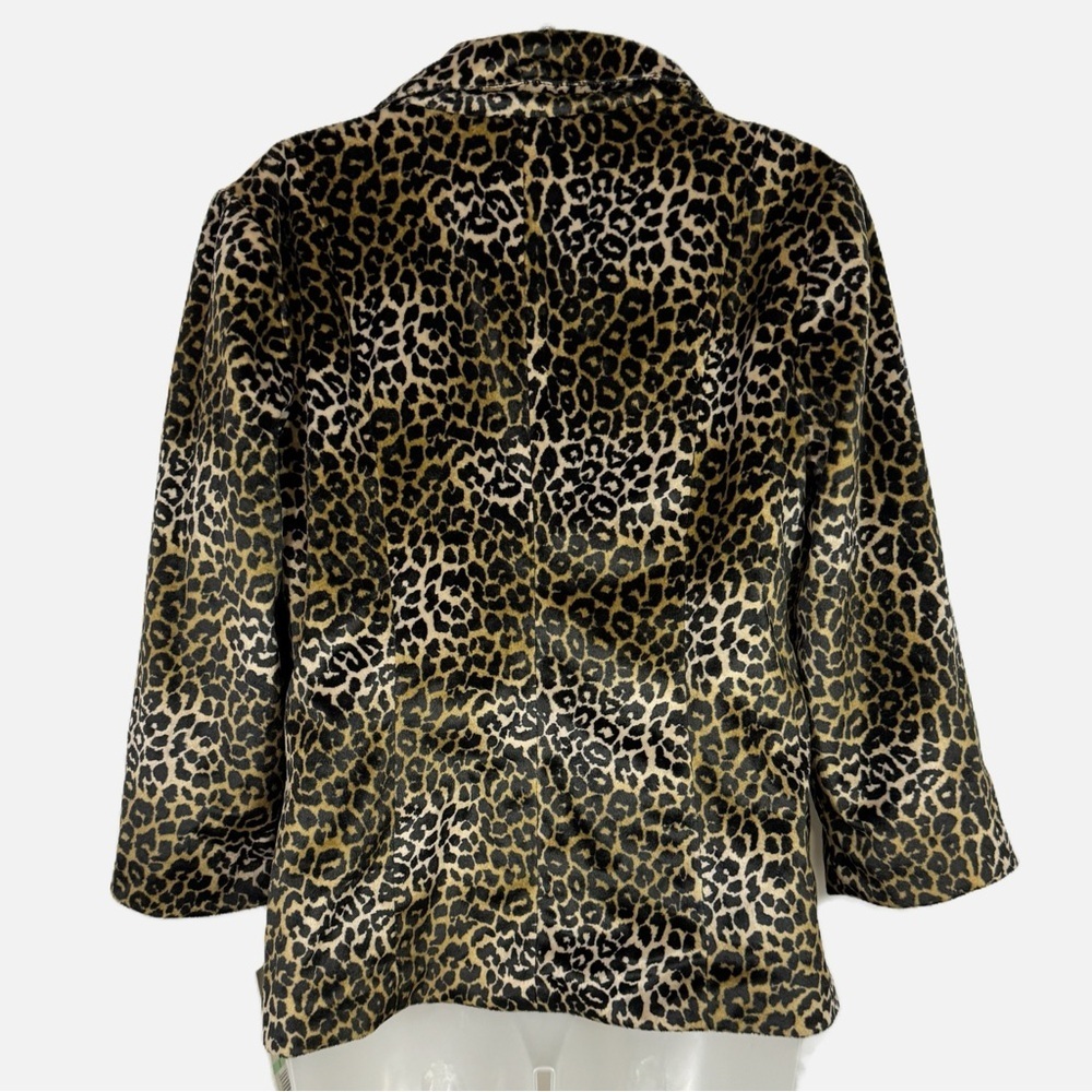 Rafaella | Faux Fur Animal Print Blazer NWT - Picture 5 of 15